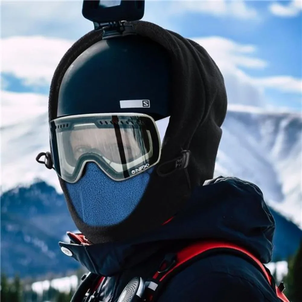 Unisex Ski Mask Winter Balaclava Fleece Hood Full Head Cover Scarf Neck Warmer